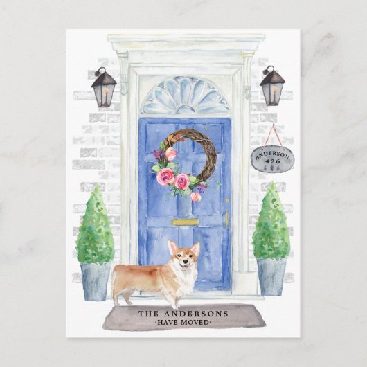 Corgi引っ越し案内はがき ポストカード (正面)