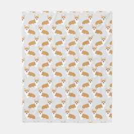 Corgi毛布 – かわいいcorgiギフト、かわいいcorgiデザイン フリースブランケット