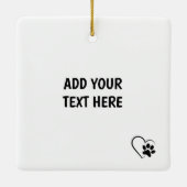 Corgi水の色のオーナメントのカスタマイズ可能 セラミックオーナメント (裏面)