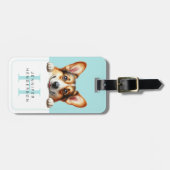 Corgi犬の荷物タグ ラゲッジタグ (正面横)