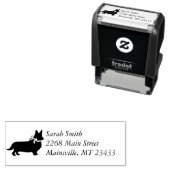 Corgi犬の赤ちゃんシャワーパピーグレーウェルシュペンブローク セルフインキングスタンプ (インサイチュ)