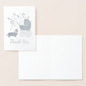 Corgi犬の赤ちゃんシャワーパピーグレーウェルシュペンブローク 箔カード (ディスプレー)