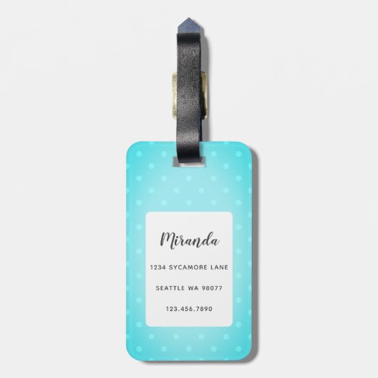 Corgi荷物タグ ラゲッジタグ (裏面縦)