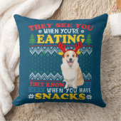 Corgi醜いクリスマス彼らはあなたはの食べクリスマスを参照 クッション (ブランケット)