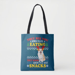 Corgi醜いクリスマス彼らはあなたはの食べクリスマスを参照 トートバッグ