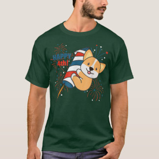 Corgi7月4日花火キッズT-Shir Tシャツ