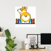 Corgi – コルゲおもしろいク本おたくギーク犬ギフト.p ポスター (ホームオフィス)