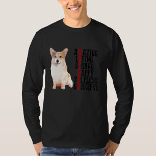 Corgi Amazing愛する強い幸せな自己満足Gracefu Tシャツ