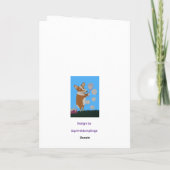 Corgi and Butterflies Happy Mother's Day カード (裏面)