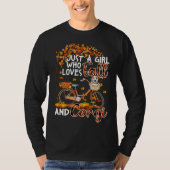 Corgi And Fall  Dog Owner Bicycle Thanksgiving Tシャツ (正面)