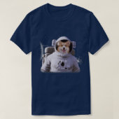 Corgi Astronaut Dog Deep In Space Cosmic  Tシャツ (デザイン正面)