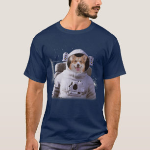 Corgi Astronaut Dog Deep In Space Cosmic  Tシャツ