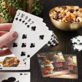 Corgi Baking with Grandma Christmas Painting トランプ (インサイチュ)