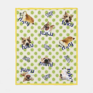 corgi blanket フリースブランケット