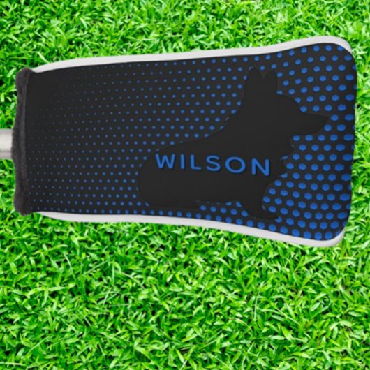 Corgi blue dots ゴルフヘッドカバー