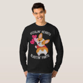 Corgi Breakin Hearts Blastin Farts Valentines Day  Tシャツ (正面フル)