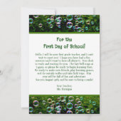 Corgi Bubbles Welcome Studentsメッセージカード 招待状 (裏面)