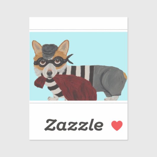 Corgi Burglar  シール (シート)