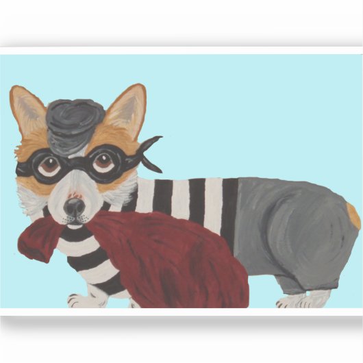 Corgi Burglar シール (正面)