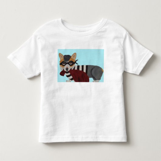 Corgi Burglar T-Shirt トドラーTシャツ (正面)