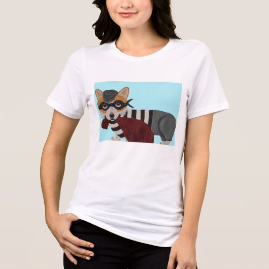 Corgi Burglar T-Shirt トライブレンドＴシャツ (正面)