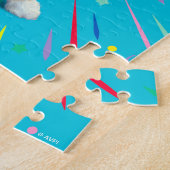 Corgi Butt Birthday Hat ジグソーパズル (側面)