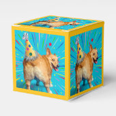 Corgi Butt Birthday Hat フェイバーボックス (正面サイド)
