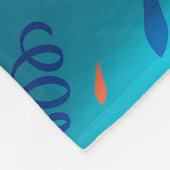 Corgi Butt Birthday Hat フリースブランケット (角)