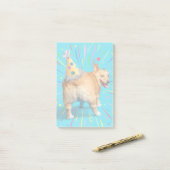 Corgi Butt Birthday Hat ポストイット (デスク上)