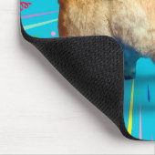 Corgi Butt Birthday Hat マウスパッド (コーナー)