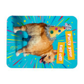 Corgi Butt Birthday Hat マグネット (横)