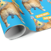 Corgi Butt Birthday Hat ラッピングペーパー (ロールコーナー)