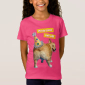Corgi Butt Birthday Hat Tシャツ (正面)