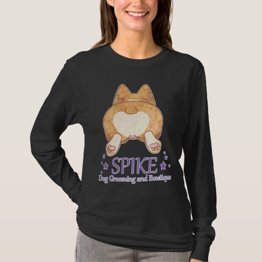 Corgi Butt Grooming Tシャツ (正面)