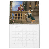Corgi Calendar カレンダー (2月 2027)