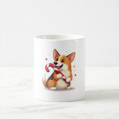 Corgi Candy Cane Joy コーヒーマグカップ (中央)