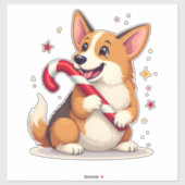 Corgi Candy Cane Joy シール (シート)