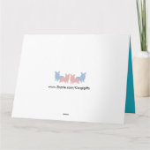 Corgi Cartoon Hero誕生日カード カード (裏面)