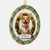 Corgi Ceramic Circle Ornament セラミックオーナメント (右)