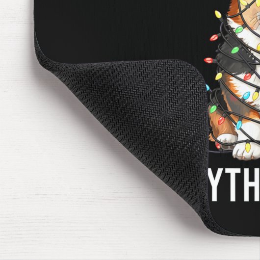 Corgi Christmas I'm Fine Everything Is Fine  マウスパッド (コーナー)