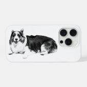 Corgi Close Comfort iPhoneケース (裏面横)