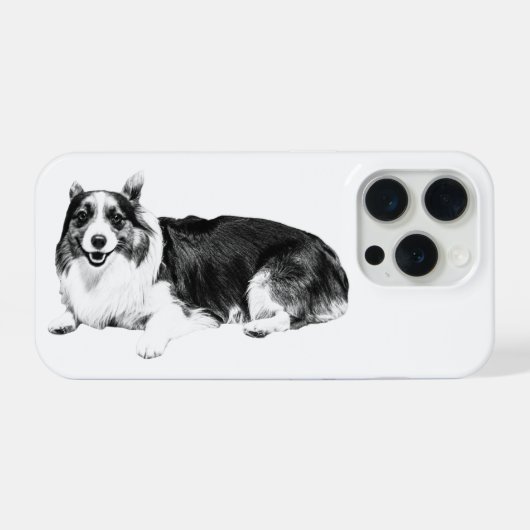 Corgi Close Comfort iPhoneケース (裏面横)