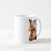 Corgi Country – Funny Corgi Tee, Rustic Americana コーヒーマグカップ (正面右)