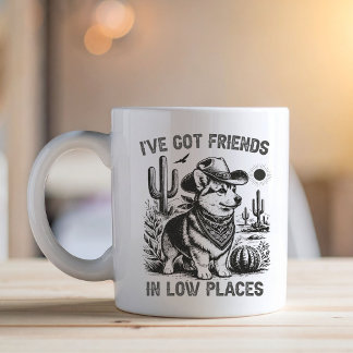 Corgi Cowboy Funny Dog Mug コーヒーマグカップ