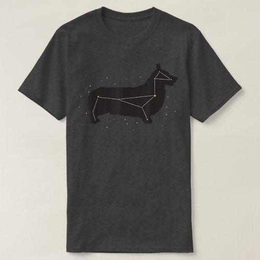 Corgi Cute Constellation Dog Tee for Pet Parents Tシャツ (デザイン正面)