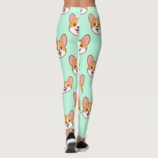 Corgi Cute Dog Lover Pattern レギンス (裏面)