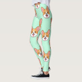 Corgi Cute Dog Lover Pattern レギンス (左)