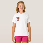 Corgi DJ Music Soda Sipper Kids Tシャツ (正面フル)