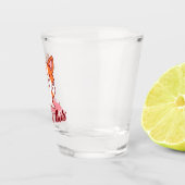 Corgi Dogおもしろい中指で取り出す ショットグラス (右)