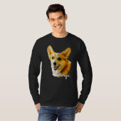 Corgi Dogかわいいコーギーの子犬の所有者 Tシャツ (正面フル)